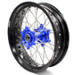 KKE DRZ400 DRZ400S DRZ400E DRZ400SM 3.5/4.25*17 SUPERMOTO WHEELS RIMS SET FIT SUZUKI BLUE CNC HUB - KKE Racing
