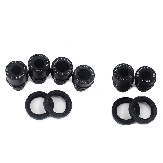 KKE replacement black front & seals spacer kit for KTM SX50 2014-2023