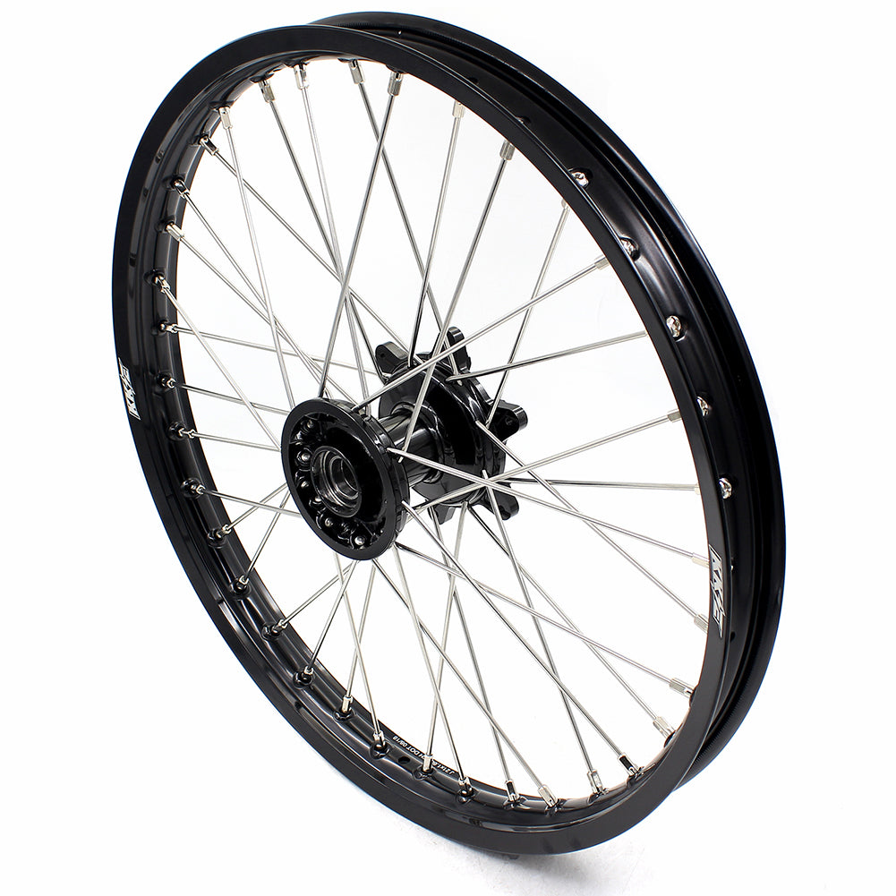 KKE 21"&19" Mx Dirtbike Casting Wheels For YAMAHA YZ125 YZ250 YZ250F YZ450F Black Hub