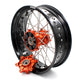 3.5*17/4.5*17 KTM SPOKED CUSH DRIVE WHEELS SET FOR KTM 625 SMC  640 LC4 660 SMC ORANGE HUB - KKE Racing
