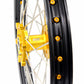 KKE FRONT 1.6*21 INCH REAR 2.15*18 INCH ENDURO WHEELS SET FOR SUZUKI DRZ400 00-04 DRZ400E 00-07 DRZ400S 00-18 GOLD NIPPLE BLACK SPOKE - KKE Racing
