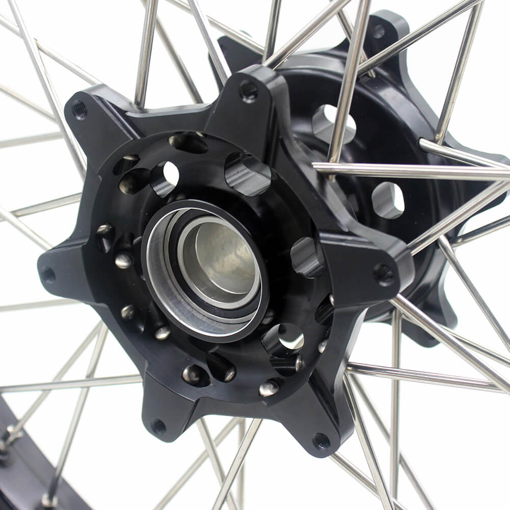 KKE 2.5*19/4.25*17 CUSH DRIVE SUPERMOTO WHEELS SET FOR KTM 990 950 2003-2015 DUAL DISC - KKE Racing