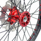 KKE 21 & 19 Casting MX Wheels for Honda CR125R 1998-2001 CR250R 1997 Red Black Disc