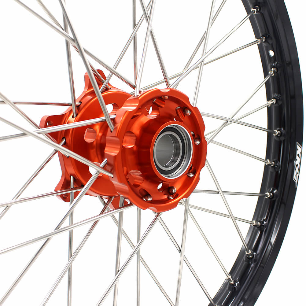 KKE 21/18 CUSH DRIVE WHEELS SET FIT KTM EXC EXCR EXCF 125-530CC 250 300 350 450 525 530 2003-2019 - KKE Racing