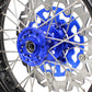 KKE DRZ400 DRZ400S DRZ400E DRZ400SM 3.5/4.25*17 SUPERMOTO WHEELS RIMS SET FIT SUZUKI BLUE CNC HUB - KKE Racing