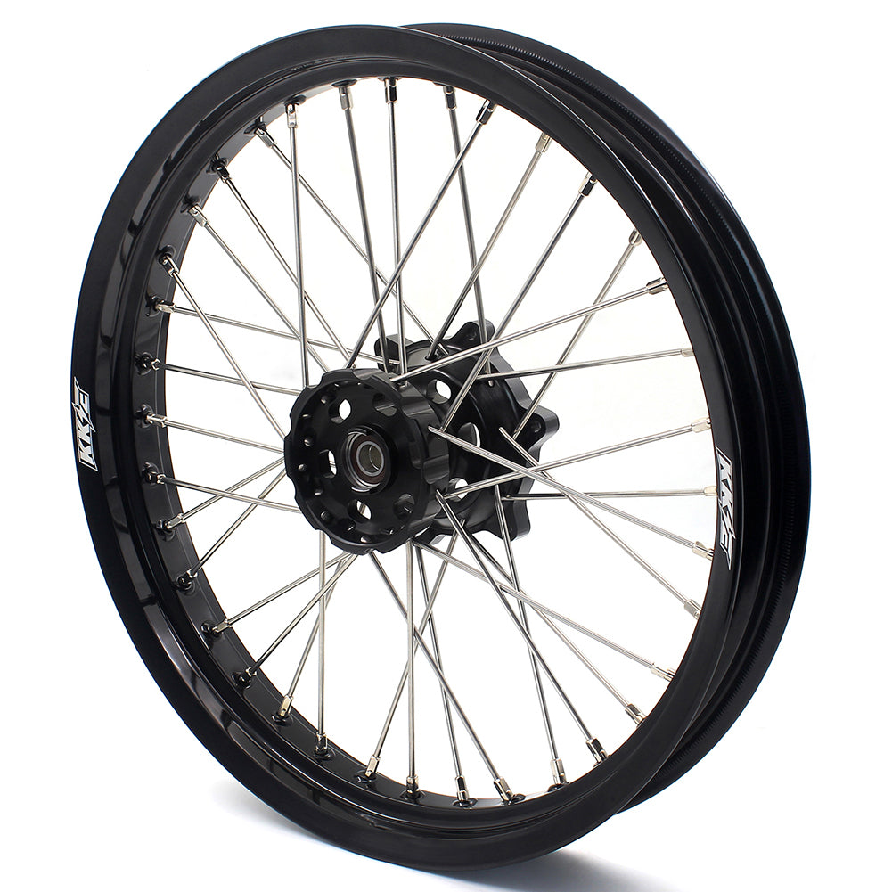 KKE 2.5*19 & 4.25*17 Cush Drive Supermoto Wheels for SUZUKI Dr650se 1996-2021 Black