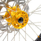 KKE FRONT 1.6*21 INCH REAR 2.15*18 INCH ENDURO WHEELS SET FOR SUZUKI DRZ400 00-04 DRZ400E 00-07 DRZ400S 00-18 GOLD NIPPLE BLACK SPOKE - KKE Racing