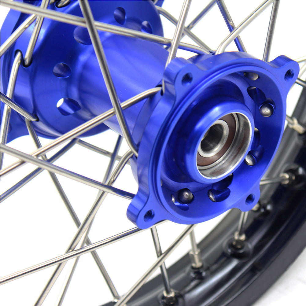 KKE 14 & 12 Kids Wheels Rims Set for YAMAHA YZ65 2018-2023 Blue