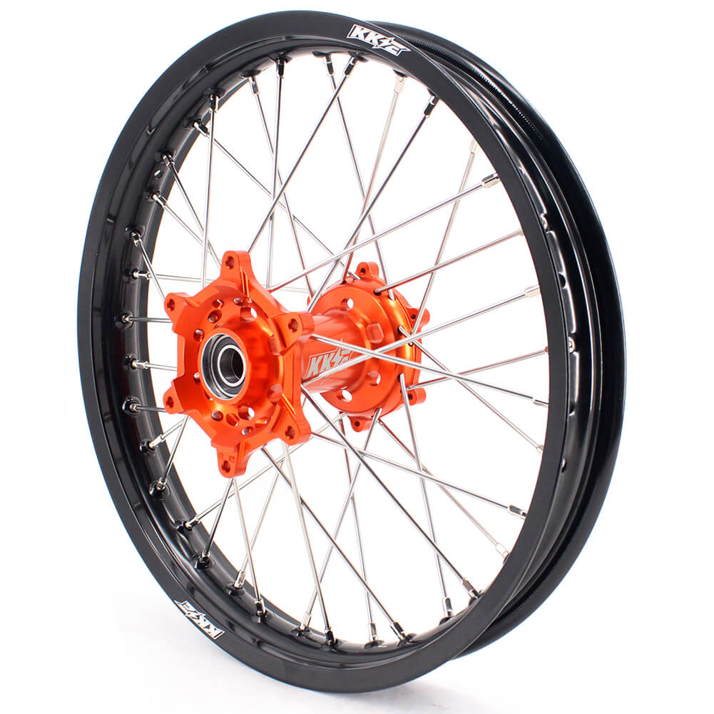 KKE 1.85*19 & 2.15*19 Flat Track Wheels for KTM EXC EXC-F EXC-W 125-530CC 2003-2023 Spoked Rim Set