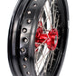 KKE 3.5/4.25 CUSH DRIVE SUPERMOTO WHEELS SET FOR HONDA XR650L 1993-2018 RED SPROCKET - KKE Racing