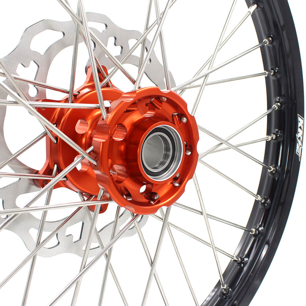 KKE 21/18 21/19 MX ENDURO WHEELS RIMS SET FIT KTM SXF XCF XCW EXCR EXCF 125-530 250 300 350 450 525 530CC - KKE Racing