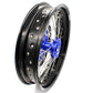 KKE DRZ400 DRZ400S DRZ400E DRZ400SM 3.5/4.25*17 SUPERMOTO WHEELS RIMS SET FIT SUZUKI BLUE CNC HUB - KKE Racing