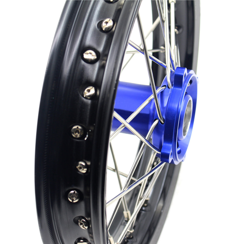 KKE 14 & 12 Kids Wheels Rims Set for YAMAHA YZ65 2018-2023 Blue