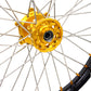 KKE FRONT 1.6*21 INCH REAR 2.15*18 INCH ENDURO WHEELS SET FOR SUZUKI DRZ400 00-04 DRZ400E 00-07 DRZ400S 00-18 GOLD NIPPLE BLACK SPOKE - KKE Racing