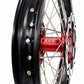 KKE 21 & 19 Spoked mx wheels set for Suzuki rmz250 07-19 rmz450 05-19 off road dirt bikes rims red hub black rim - KKE Racing
