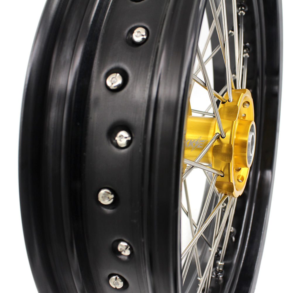 KKE 17Inch Supermoto Dirtbike Wheels For SUZUKI DRZ400SM 2005-2022