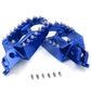 KKE CNC RED BLACK BLUE GREEN SILVER ALUMINUM FOOTPEGS FOR HONDA CRF250R CRF450R CRF450R CRF450X 02-19 CR125R CR250R 02-07 CRF150R 07-17 - KKE Racing