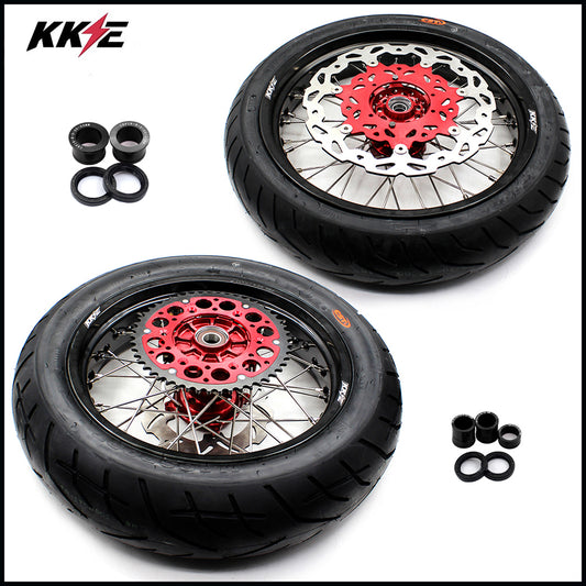 KKE 3.5 & 4.25 Cush Drive Supermoto CST Wheels Rims for Honda XR400R XR600R