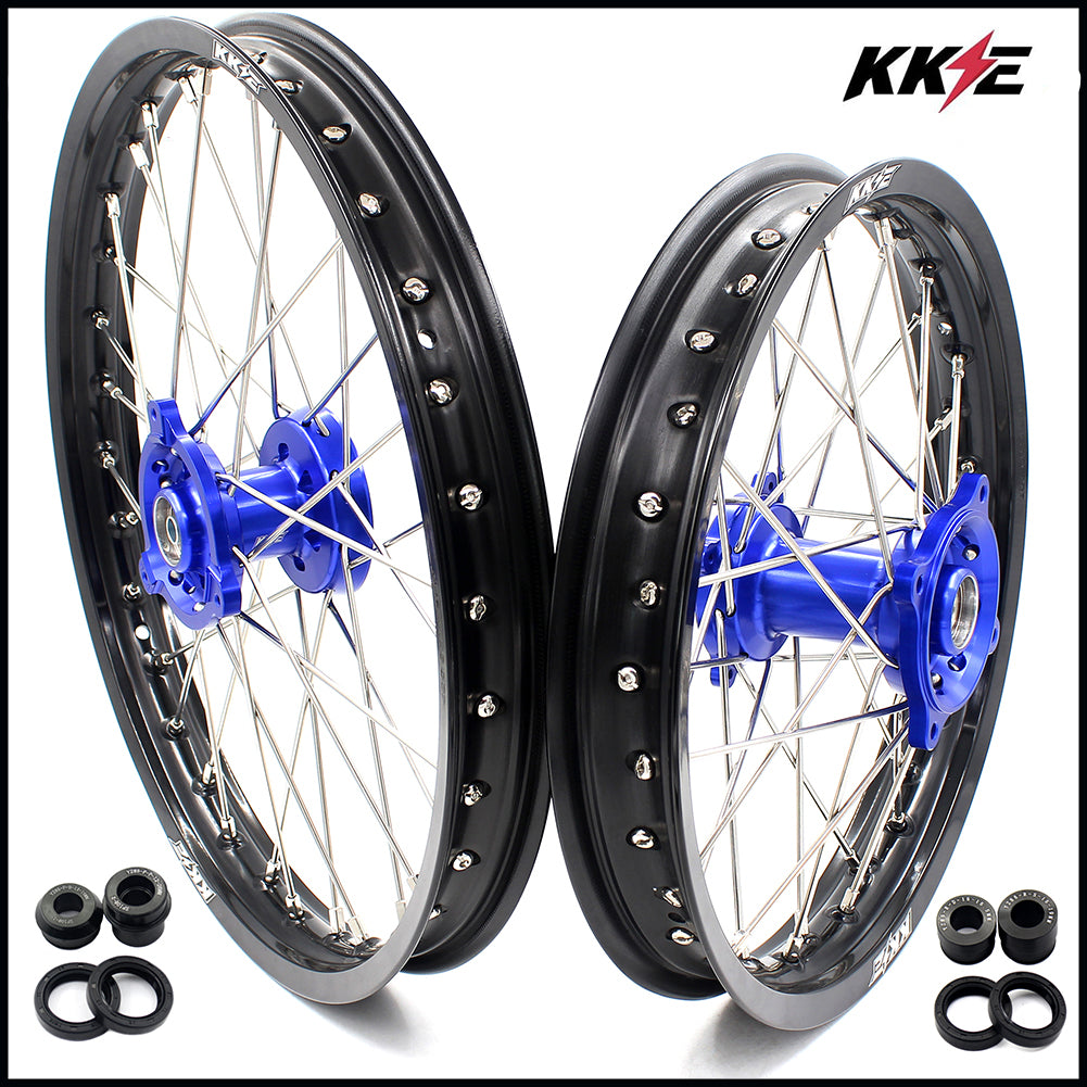 KKE 17 & 14 YZ80 1990-2001 YZ85 2002-2023 Kids Wheels for Yamaha Blue Hub