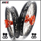 KKE 14 & 12 Spoked Kids Rims for KTM 50 SX 2014-2023 Gas Gas MC 50 2021-2023 Orange