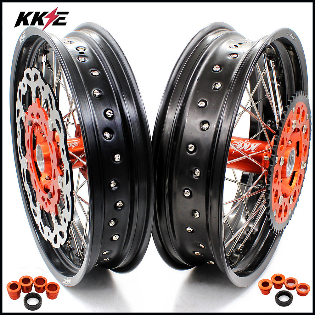 KKE 3.5 & 5.0 Supermoto Wheels for KTM SX SXF XCW XCF XC EXC EXCF EXCW