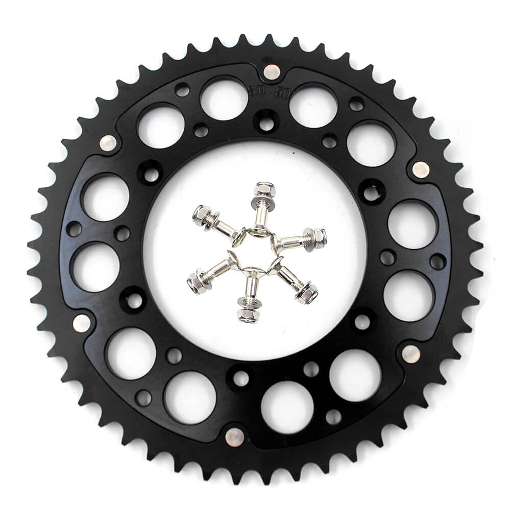 KKE BLACK 44T 48T 49T 50T 51T HYBRID SPROCKET FOR SUZUKI RMZ250 RMZ450 DRZ400 DRZ400E DRZ400S DRZ400SM - KKE Racing