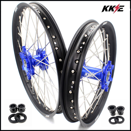 KKE 21 & 18 Enduro Wheels for Yamaha WR250X 2008-2011 Blue