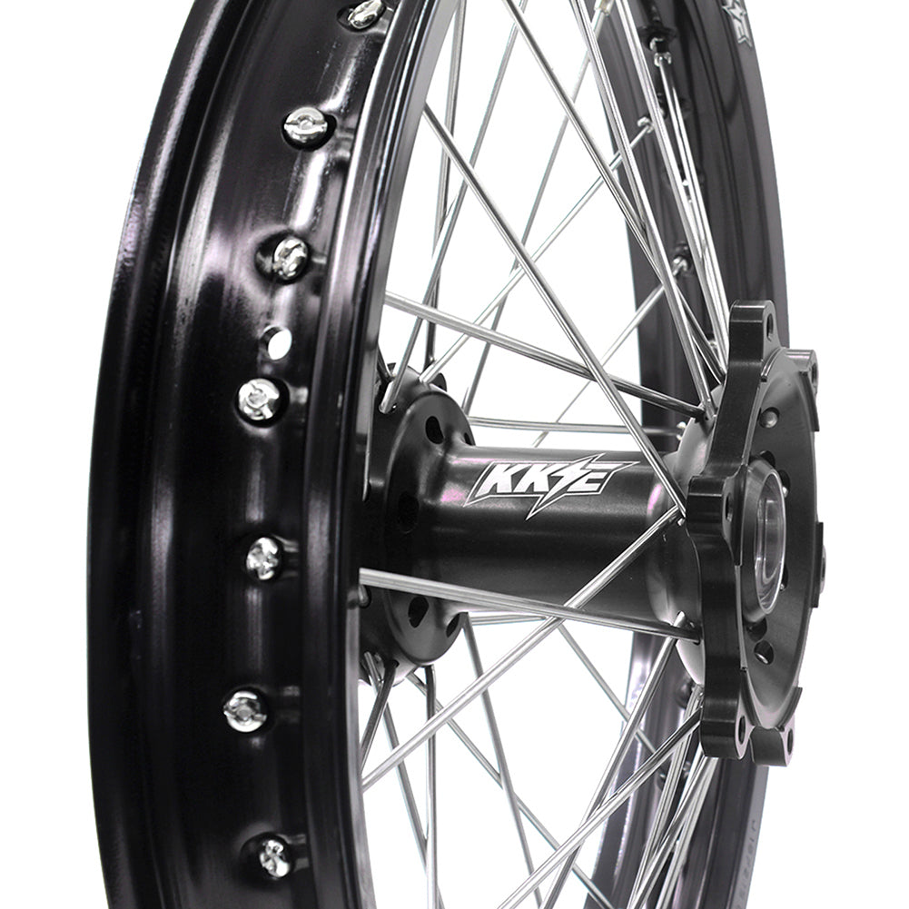 KKE 21 & 18 Enduro Wheels Rims for Husqvarna TE TC FE FC SMR TXC  2000-2013 Red Hubs