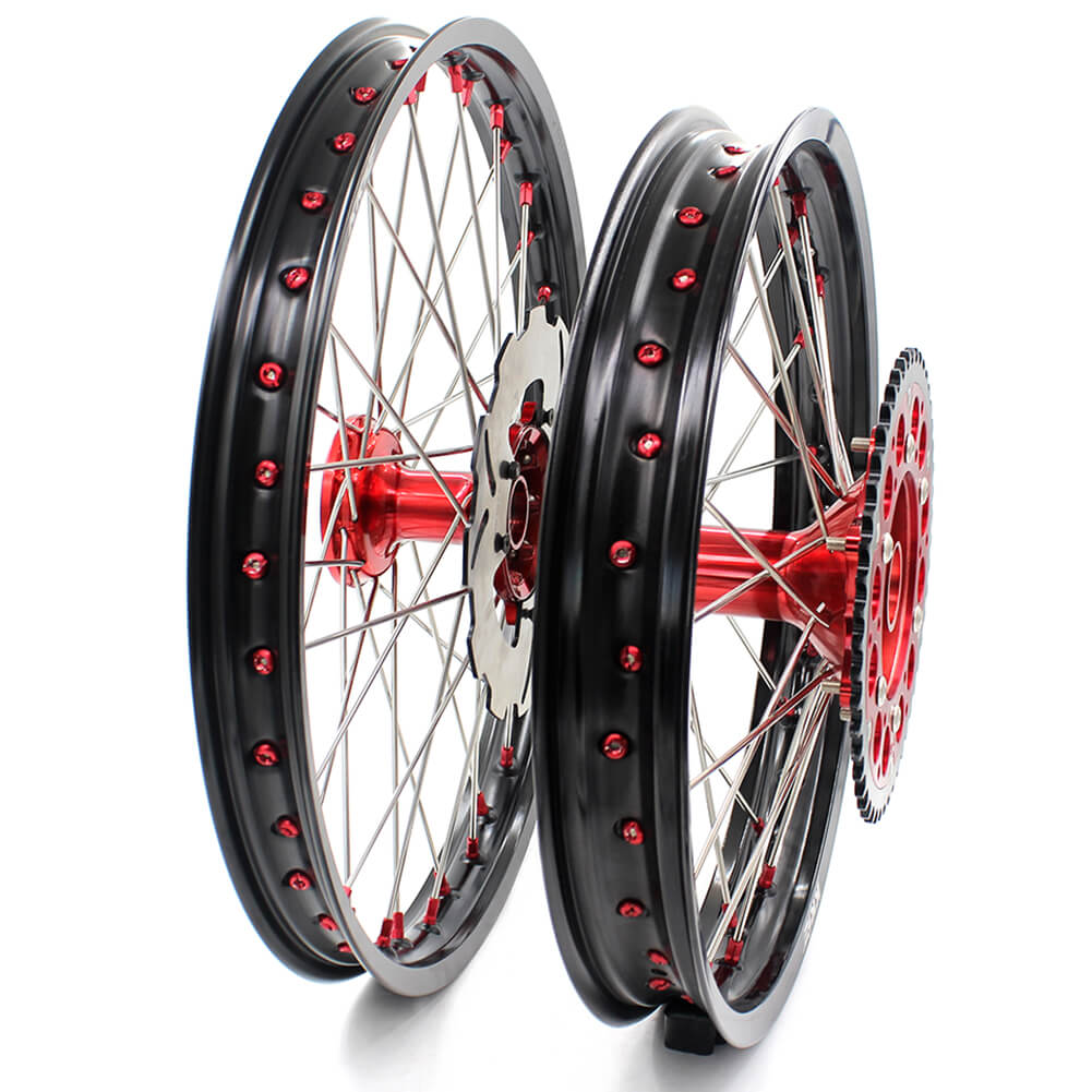 KKE CRF250R 2014 CRF450R 2013-2014 MX CASTING WHEELS SET FIT HONDA DRITBIKE FRONT REAR 240MM DISC - KKE Racing