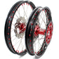 KKE MX/ENDURO DIRT BIKE WHEELS SET FIT HONDA CR125R CR250R 2002-2013 CRF250R 04-13 CRF450R 02-12 RED NIPPLE - KKE Racing