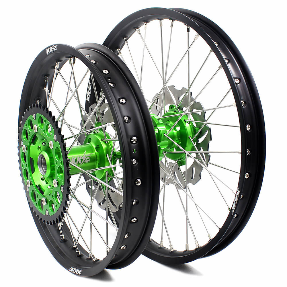 KKE 21 18 Enduro 21 19 MX Wheels for Kawasaki KX125 KX250 93-02 Discs ...
