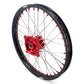 KKE 21" 18" OEM Size Motorcycle Alloy Wheels Rims Compatible with HONDA XR650L 1993-2022 Red Nipples