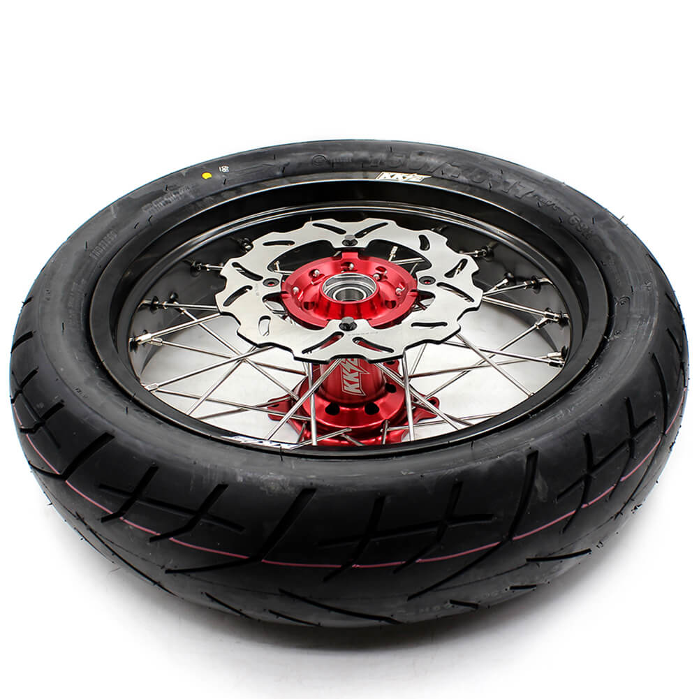 Pre-order KKE 3.5 & 4.25*17inch Supermoto Wheels CST Tires For HONDA CRF450L 2019-2021