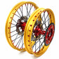 KKE 21 & 19 Cast Red Hubs Billet Gold Rims for Honda XR650R 2000-2008 Red&Gold