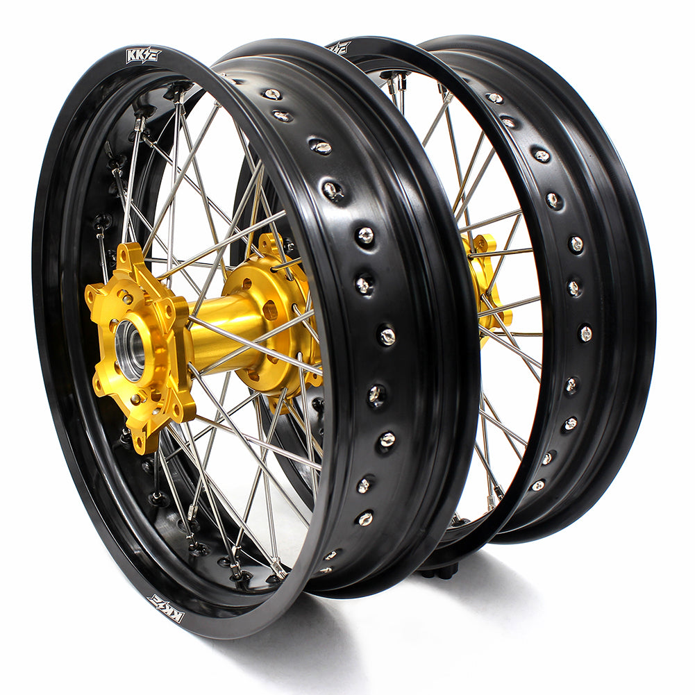 KKE 17Inch Supermoto Dirtbike Wheels For SUZUKI DRZ400SM 2005-2022