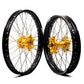 KKE 21" & 19" MX WHEELS RIMS SET FOR SUZUKI RMZ250 2007-2019 RMZ450 2005-2019 GOLD CNC HUBS OFF ROAD MOTORCYCLE RIMS - KKE Racing