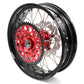 KKE 17 inch Supermoto Wheels Rims for HONDA XR650L 1993-2021 Red Hub Discs