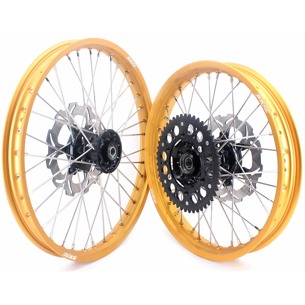 KKE 21 & 18 Enduro Gold Rims For SUZUKI RM125 2001-2007 RM250 2001-2008