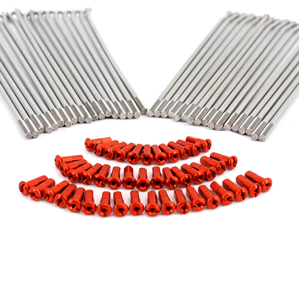 KKE 1.6*21 FRONT STAINLESS STEEL SPOKE KIT FOR KTM SX SXF EXC EXC-F EXC-W XC XCF XCW XCW-F ALL MODEL 1999-2019 - KKE Racing