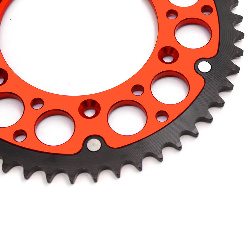 KKE 44T/48T/49T/50T/51T/52T BILLET REAR SPROCKET FOR KTM 125-530 ALL MODEL 1998-2019 ORANGE - KKE Racing