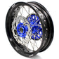KKE DRZ400 DRZ400S DRZ400E DRZ400SM 3.5/4.25*17 SUPERMOTO WHEELS RIMS SET FIT SUZUKI BLUE CNC HUB - KKE Racing