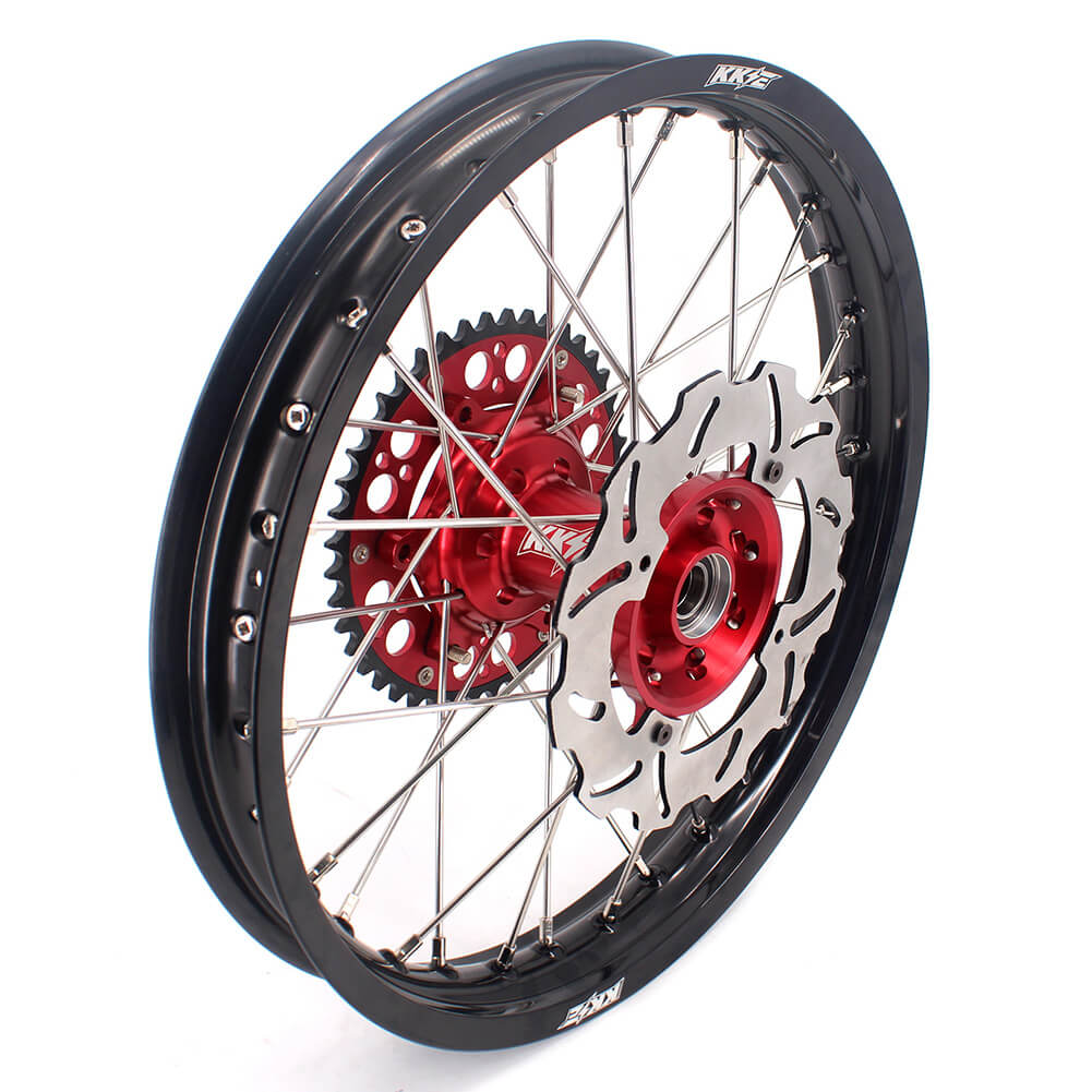 KKE 21&18 21&19 Wheels for HONDA CR125R 1998-2001 CR250R 1997-2001 Red&Black