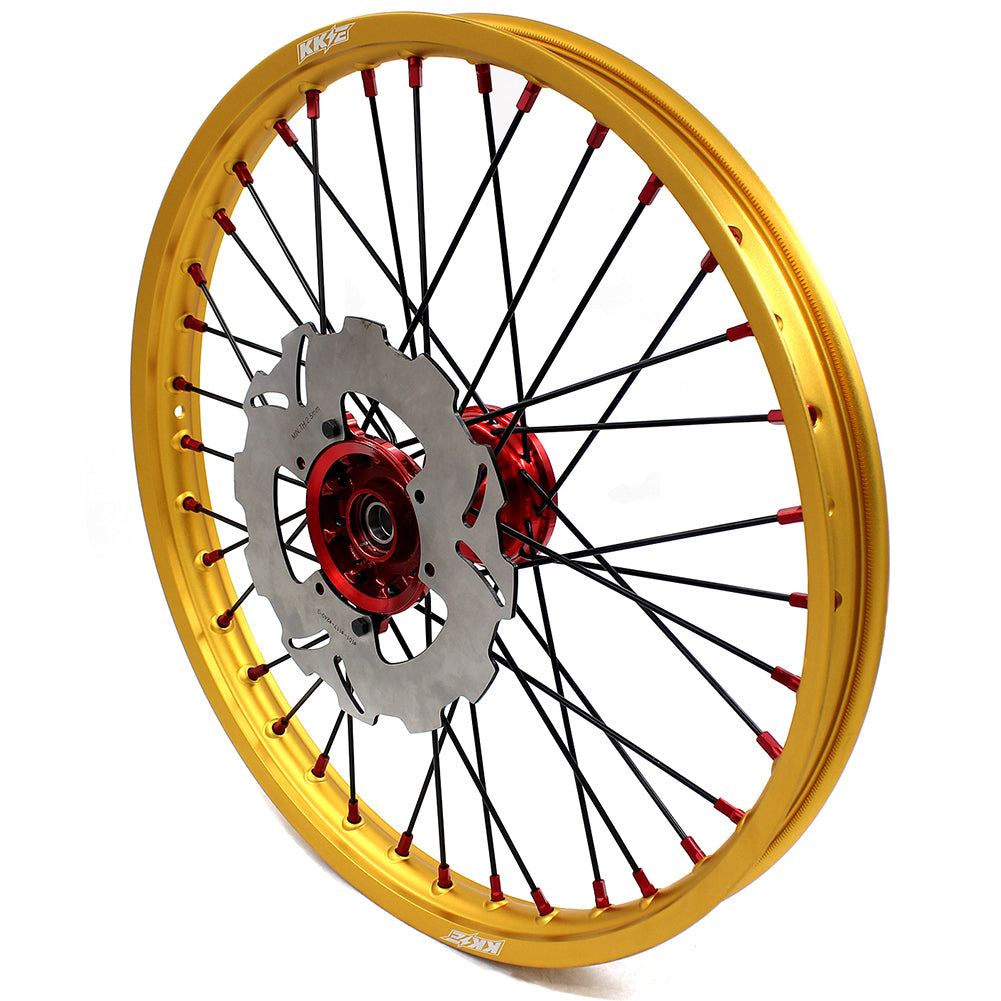 KKE 21 & 19 Casting MX Gold Wheels for HONDA CR125R 1996-1997 CR250R 1996