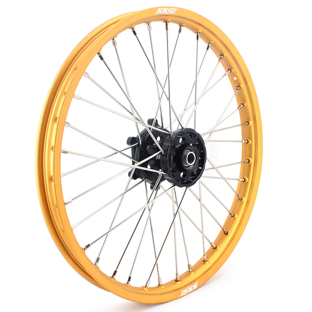 KKE 21 & 19 Dirt Bike Gold Rims for Suzuki RM125 2001-2007 RM250 2008