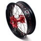 KKE 17 Inch OEM Size Supermoto Wheels for Honda XR650L 1993-2022 Red Nipple
