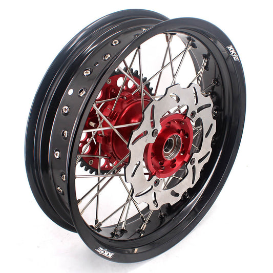 KKE 4.25*17inch Cush Drive Supermoto Rear Wheel for Honda XR400R 1996-2004 XR600R 1991-2000