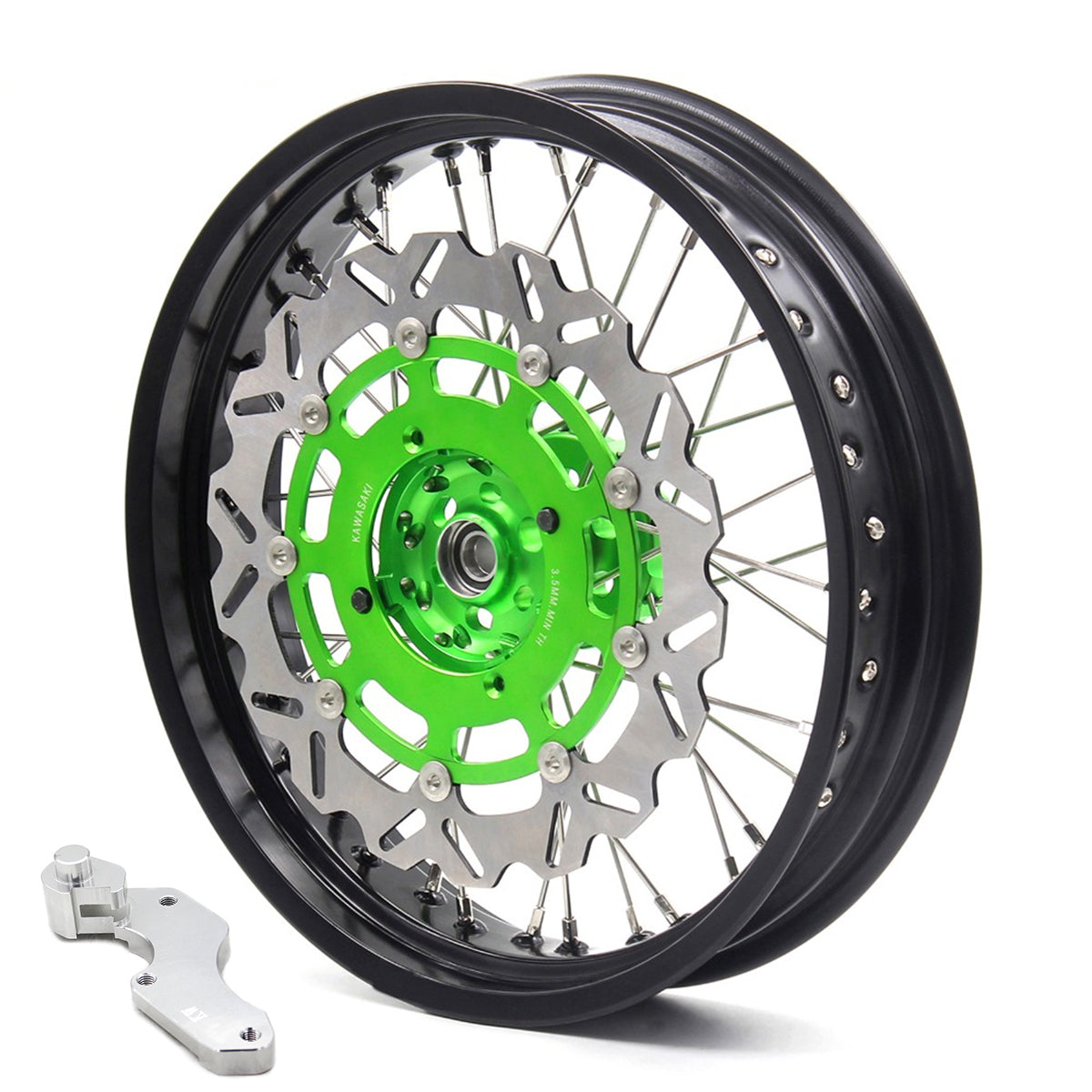 Pre-order KKE 3.5/4.25*17inch For KAWASAKI KX250F KX450F 2006-2018 Supermoto Rims With Disc&Sprocket