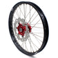 KKE 21 & 19 Spoked mx wheels set for Suzuki rmz250 07-19 rmz450 05-19 off road dirt bikes rims red hub black rim - KKE Racing