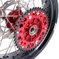 KKE 3.5/4.25 CUSH DRIVE SUPERMOTO WHEELS SET FOR HONDA XR650L 1993-2018 RED SPROCKET - KKE Racing