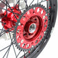 KKE 21 & 19 Casting MX Wheels for Honda CR125R 1998-2001 CR250R 1997 Red Black Disc